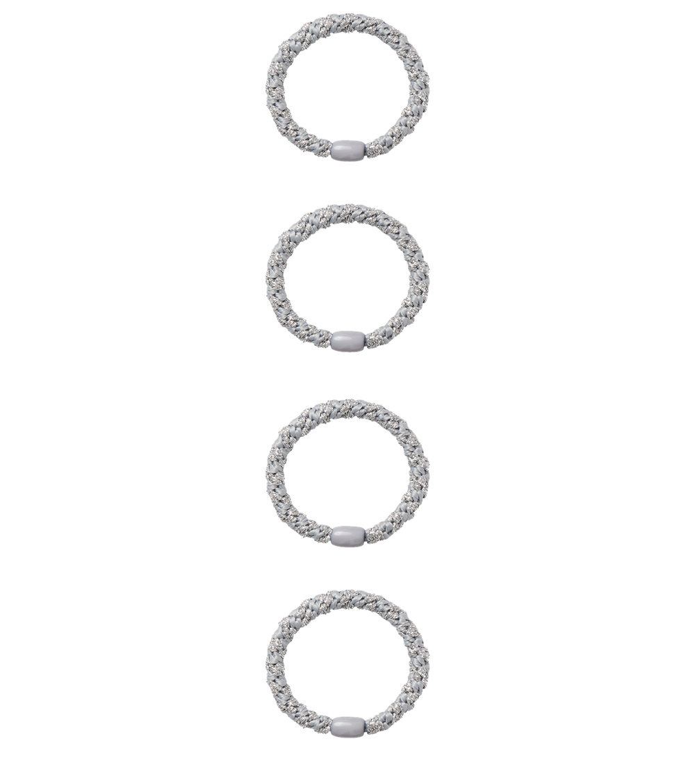 Name It Hårelastikker - 4-pak - NkfAcc-Arise -  Silver/W. Glitte