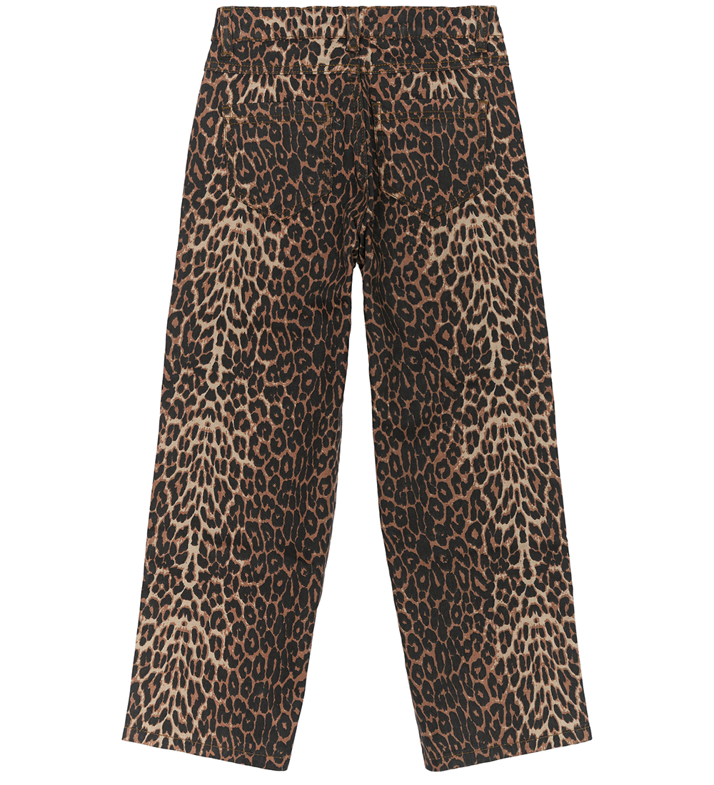 The New Jeans - Denim - TnLolo - Feather Gray m. Leopardprint