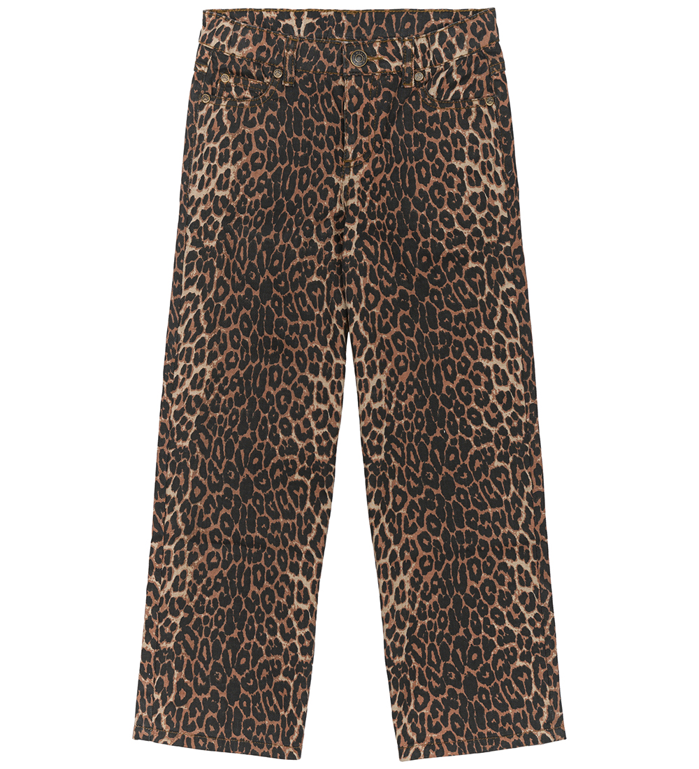 The New Jeans - Denim - TnLolo - Feather Gray m. Leopardprint