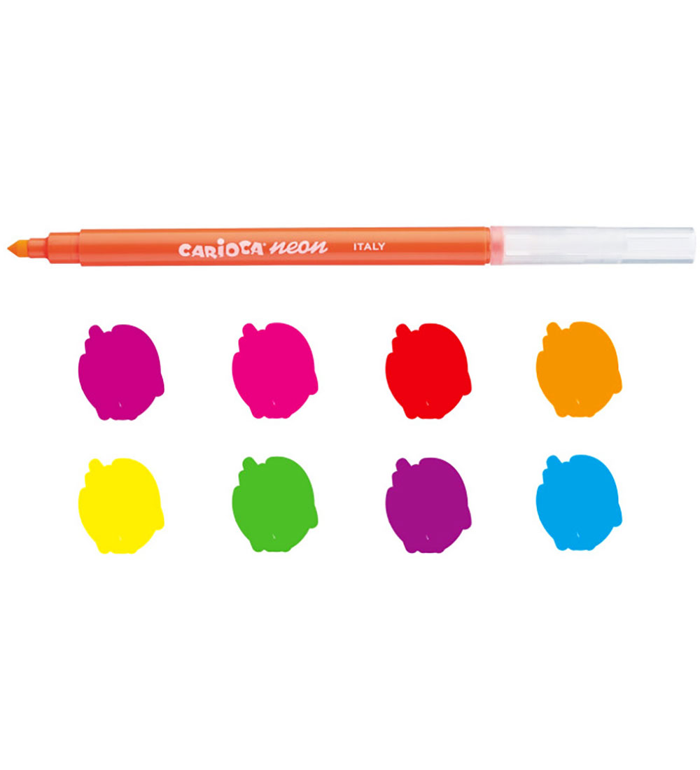 Carioca Tuscher - 8 stk - Neon