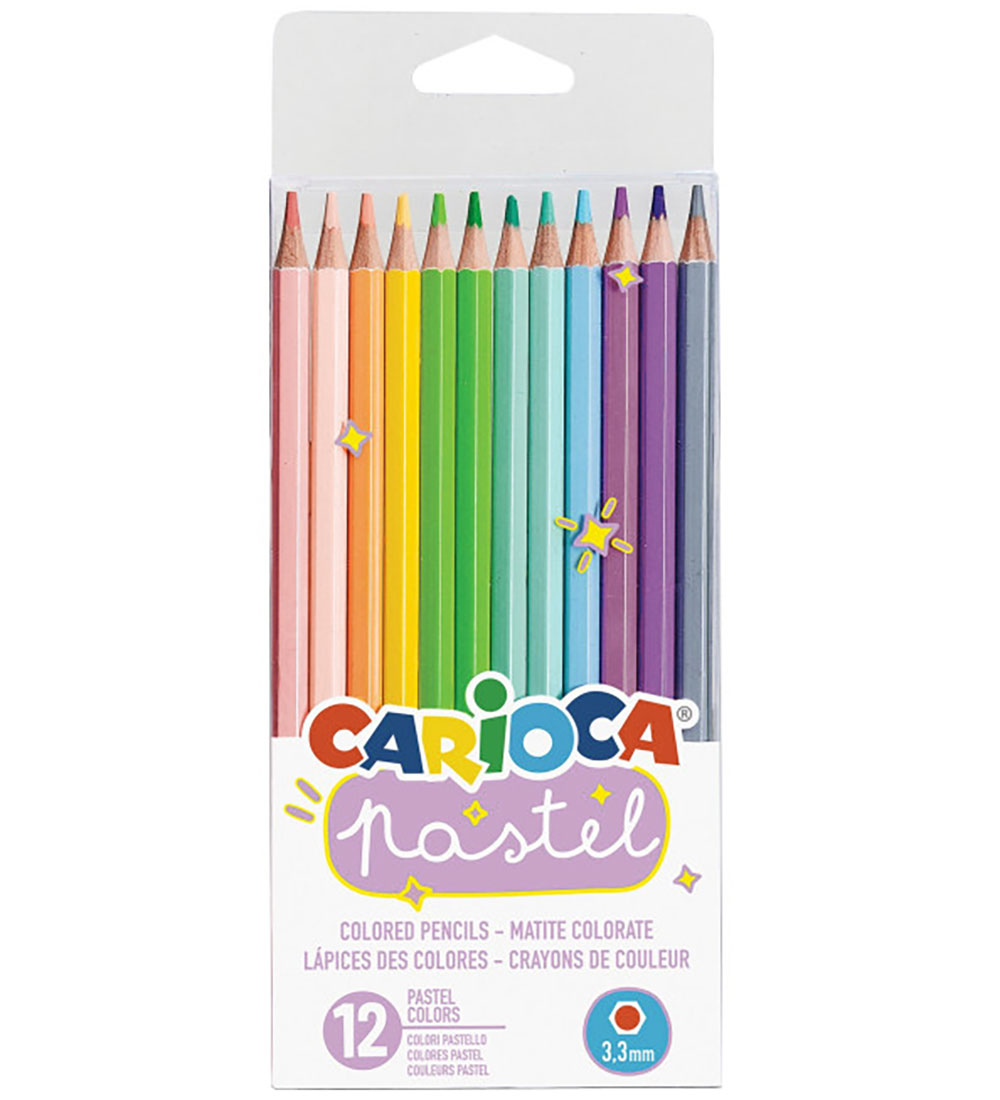 Carioca Farveblyanter - 12 stk - Pastel