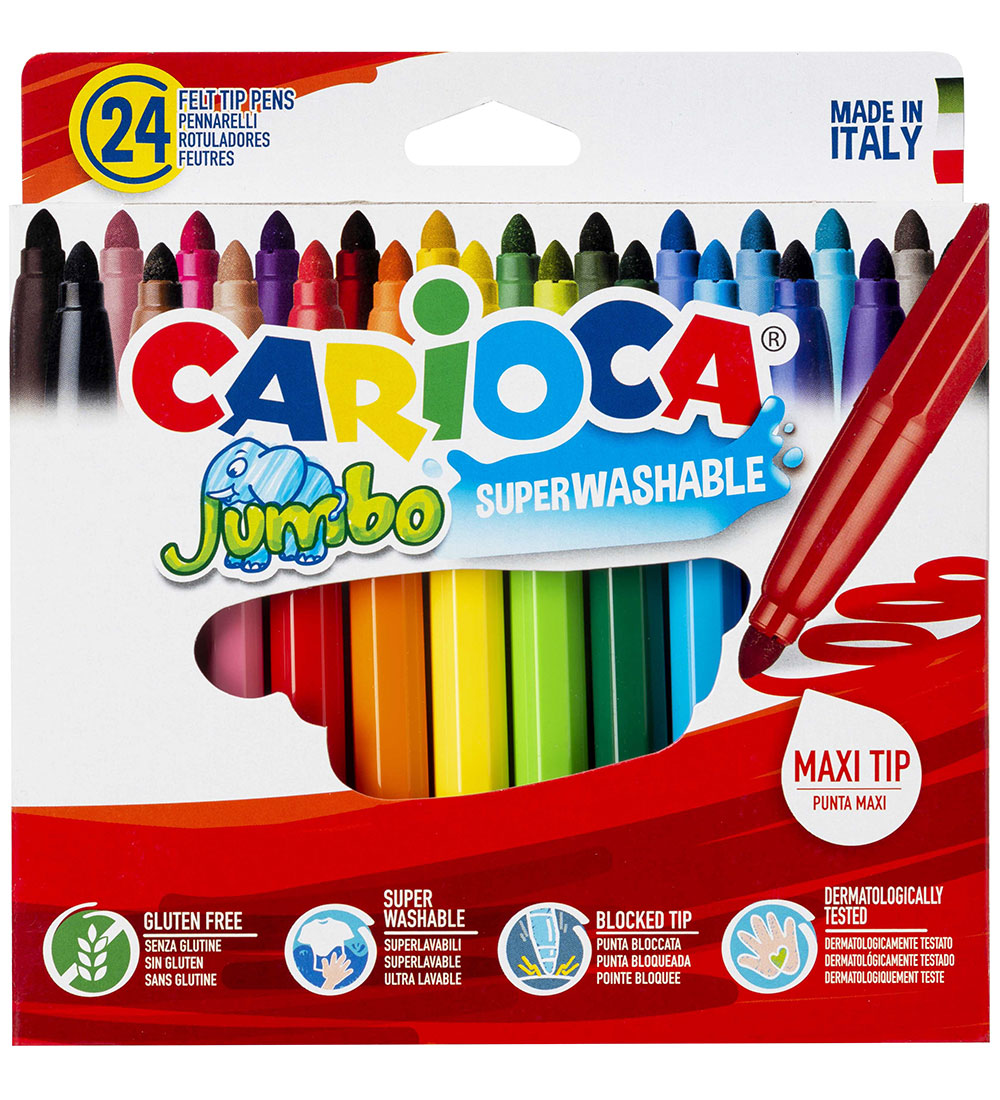 Carioca Tuscher - 24 stk - Multifarvet