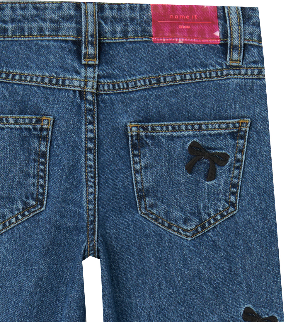 Name It Jeans - NkfRose - Dark Blue/Embroidery