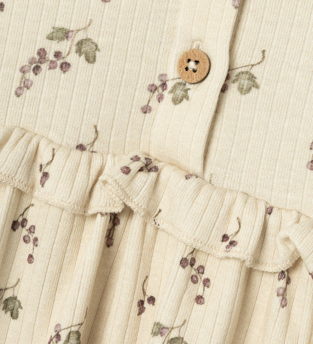 Lil Atelier Body Kjole l/æ - NbfGio - Birch/Berries