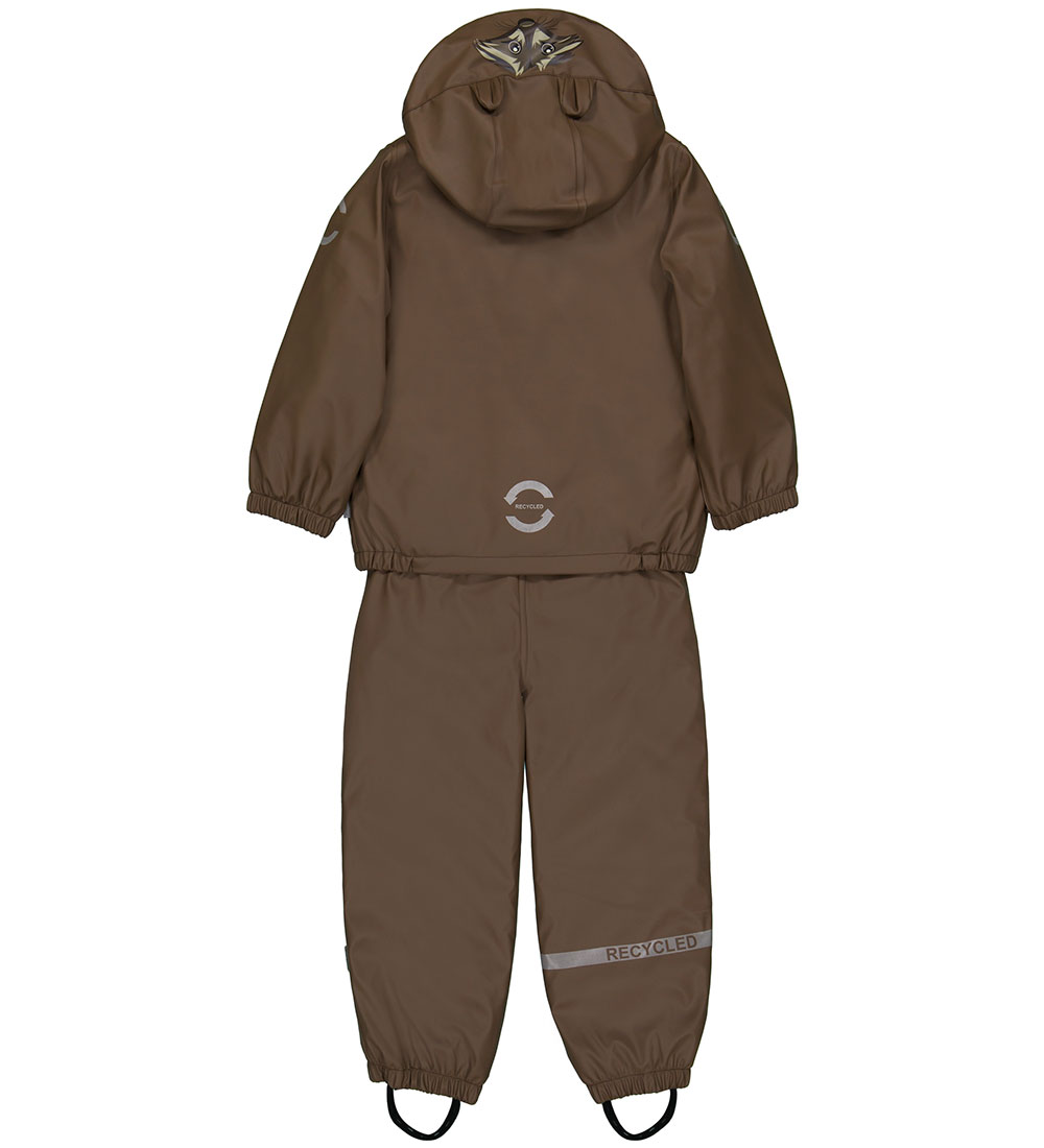 Mikk-Line Regntøj m. Termo/Seler - PU - Rec Warm - Chocolate Chi