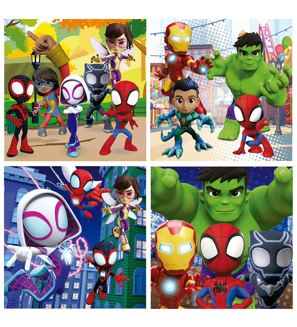 Educa Puslespil - 4 Forskellige - Spidey And His Amazing Friends
