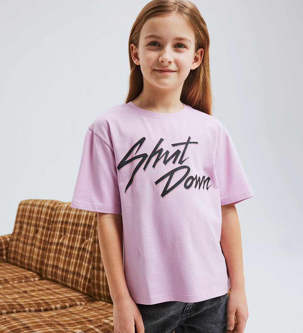 Name It T-Shirt - NkfOxana - BlackPink - Corsage