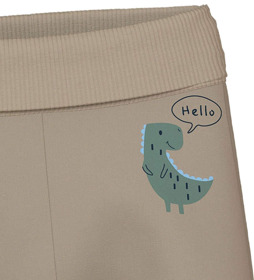Name It Bukser - NbmVonne - Weathered Teak/Hello/Dinos