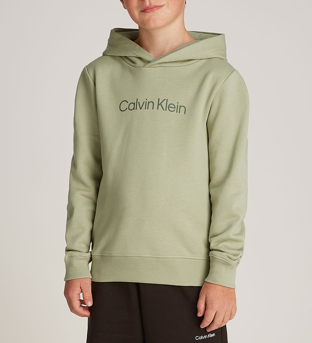 Calvin Klein Hættetrøje - Logo Reg. Terry - Misty Vale