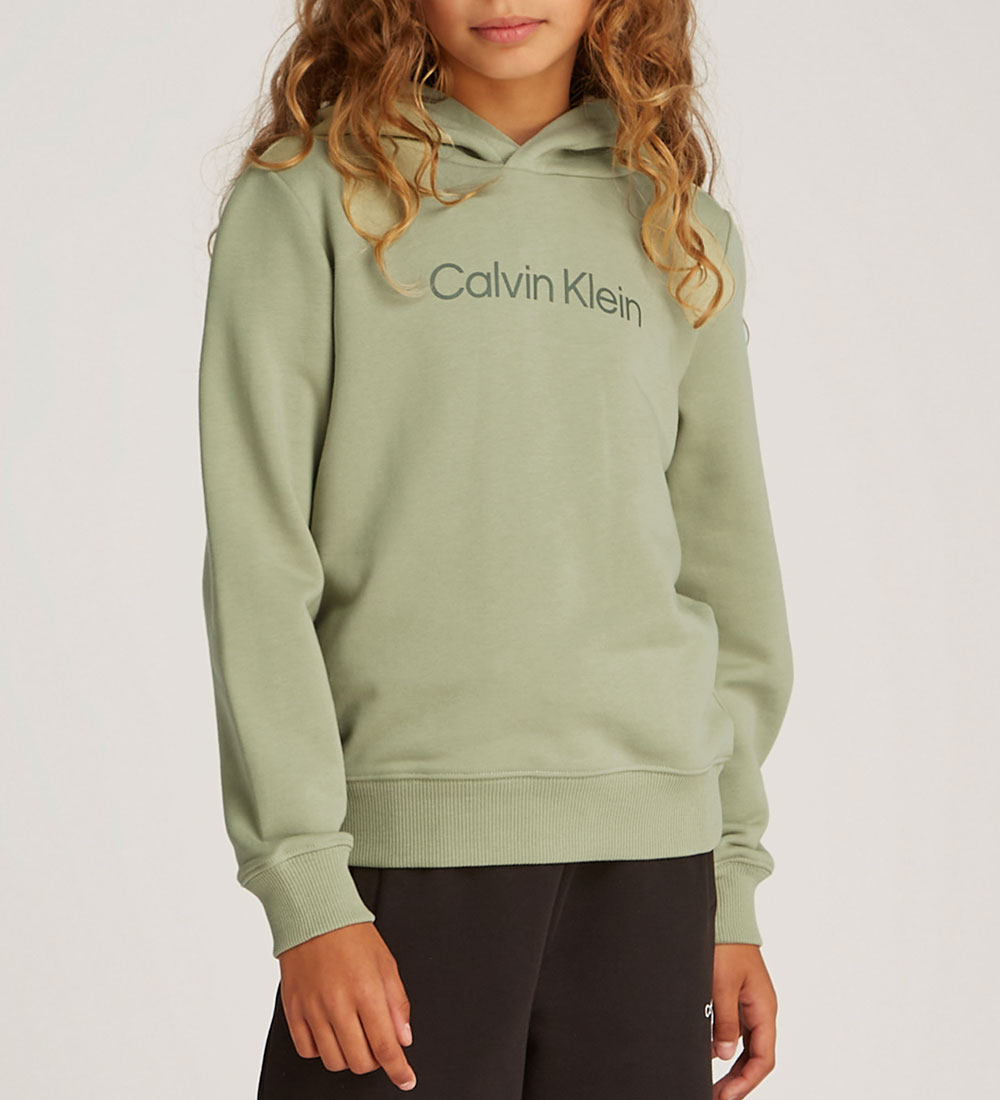 Calvin Klein Hættetrøje - Logo Reg. Terry - Misty Vale