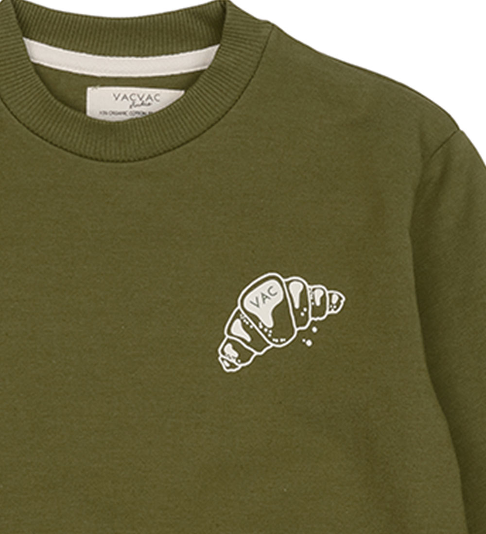 VACVAC Sweatshirt - Lyon - Avocado m. Print