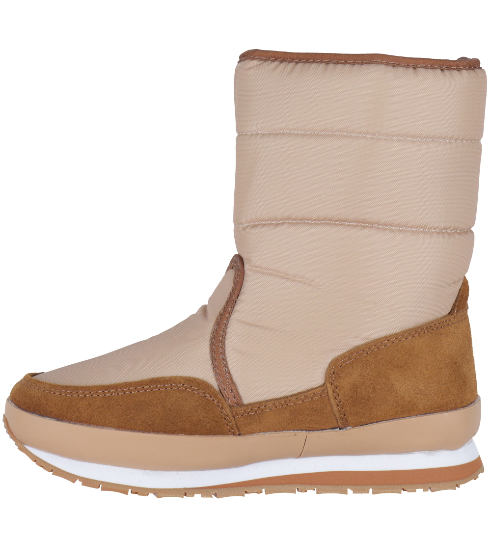 Rubber Duck Vinterstøvler - Snow Jogger - Beige/Cognac