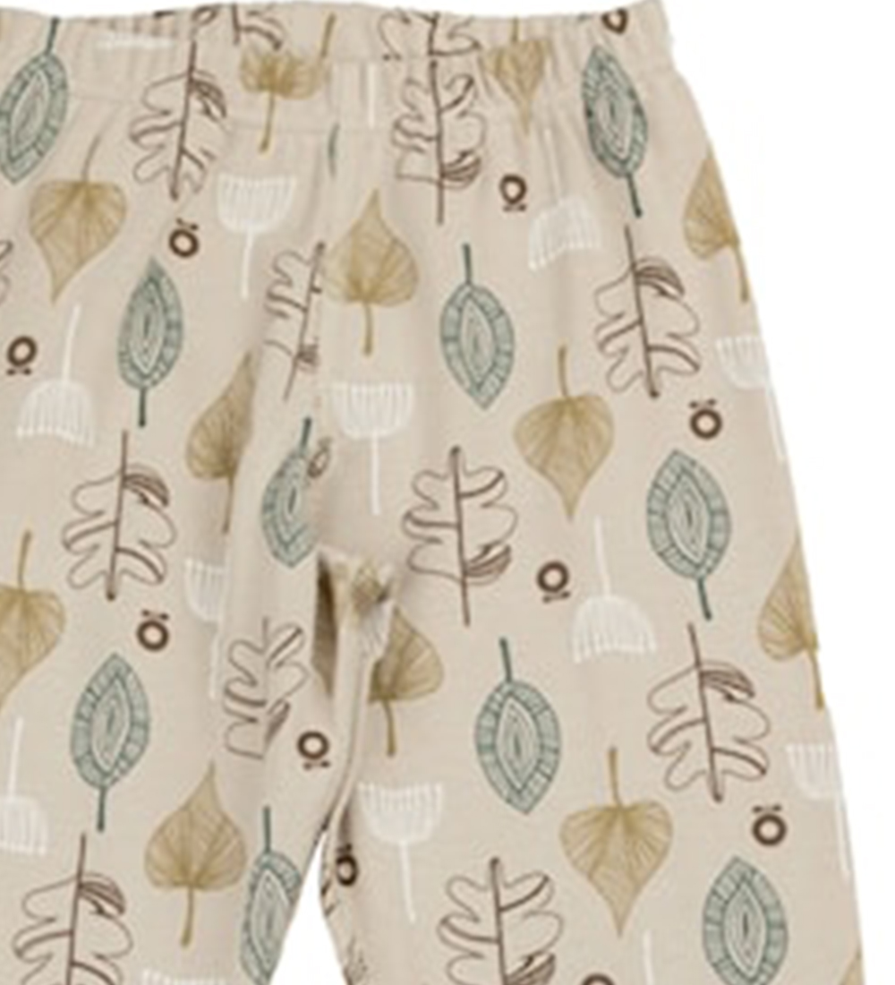 Katvig Leggings - Beige m. Blade