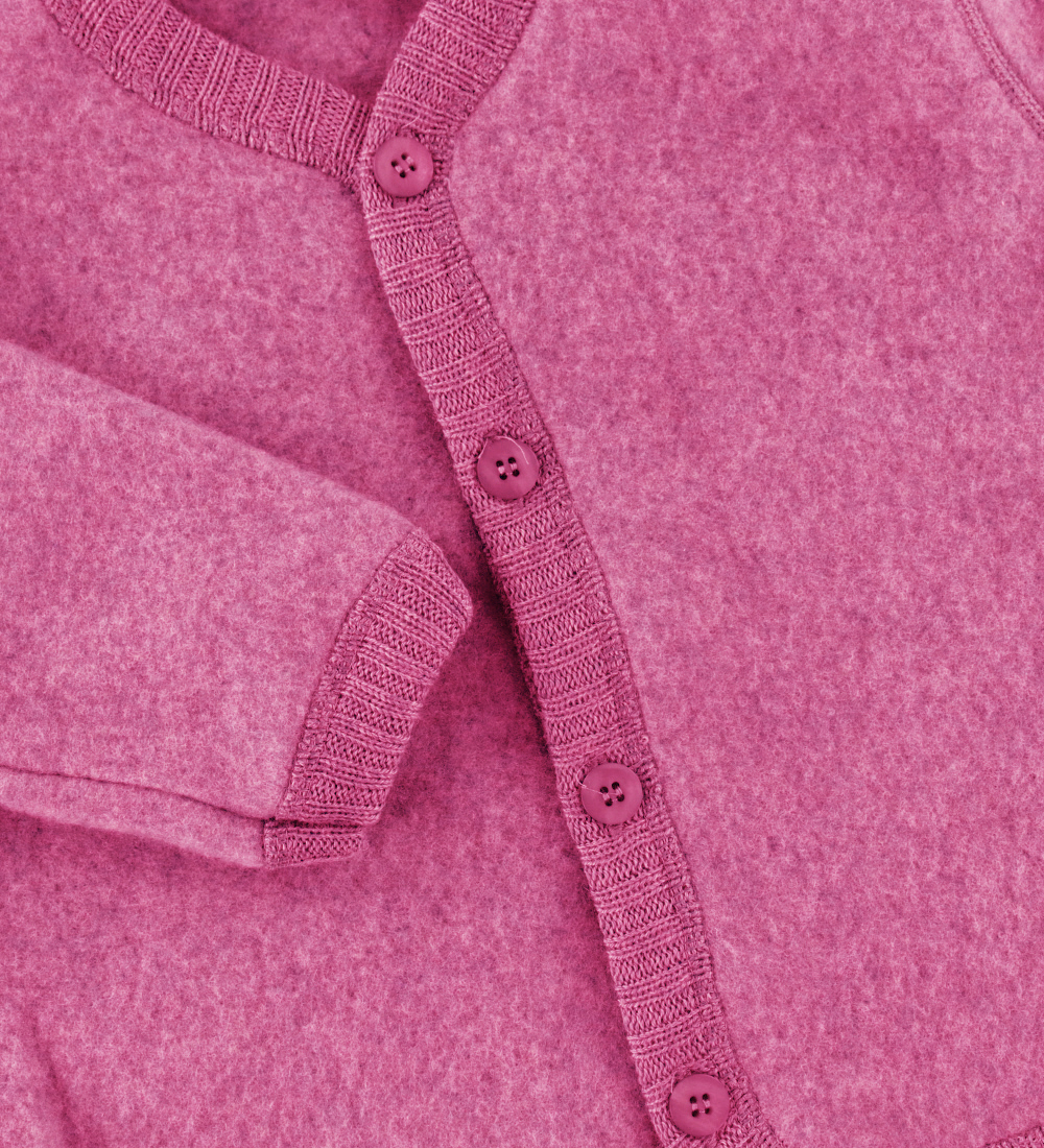 Joha Cardigan - Uld - Hindbær