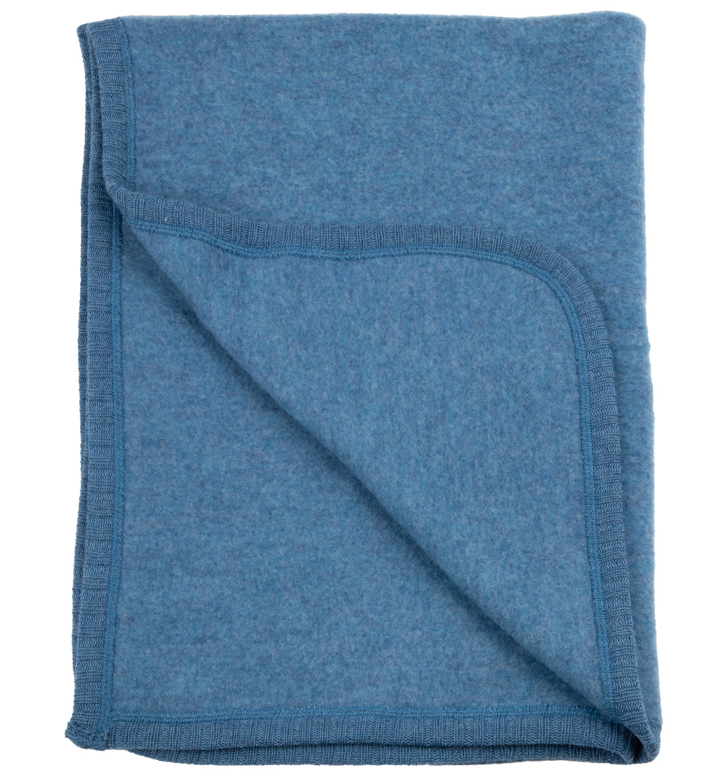 Joha Tæppe - Uld - 75x100 cm - Denim blå