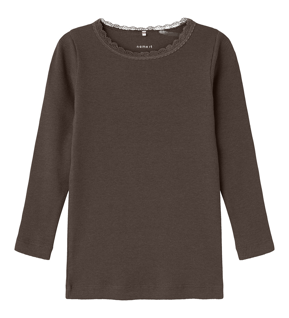 Name It Bluse - NmfReese - Chocolate Brown