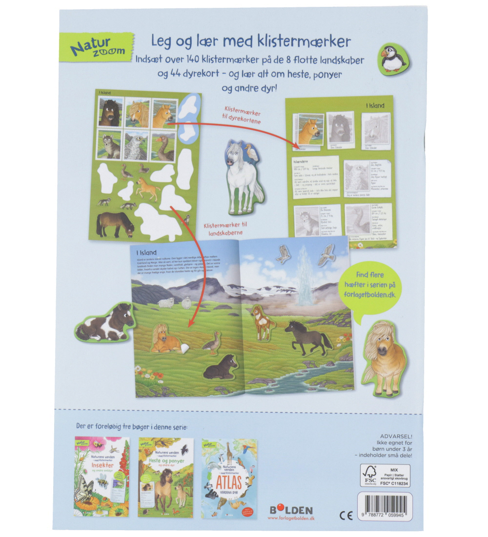 Forlaget Bolden Aktivitetsbog m. Klistermærker - Naturens Verden