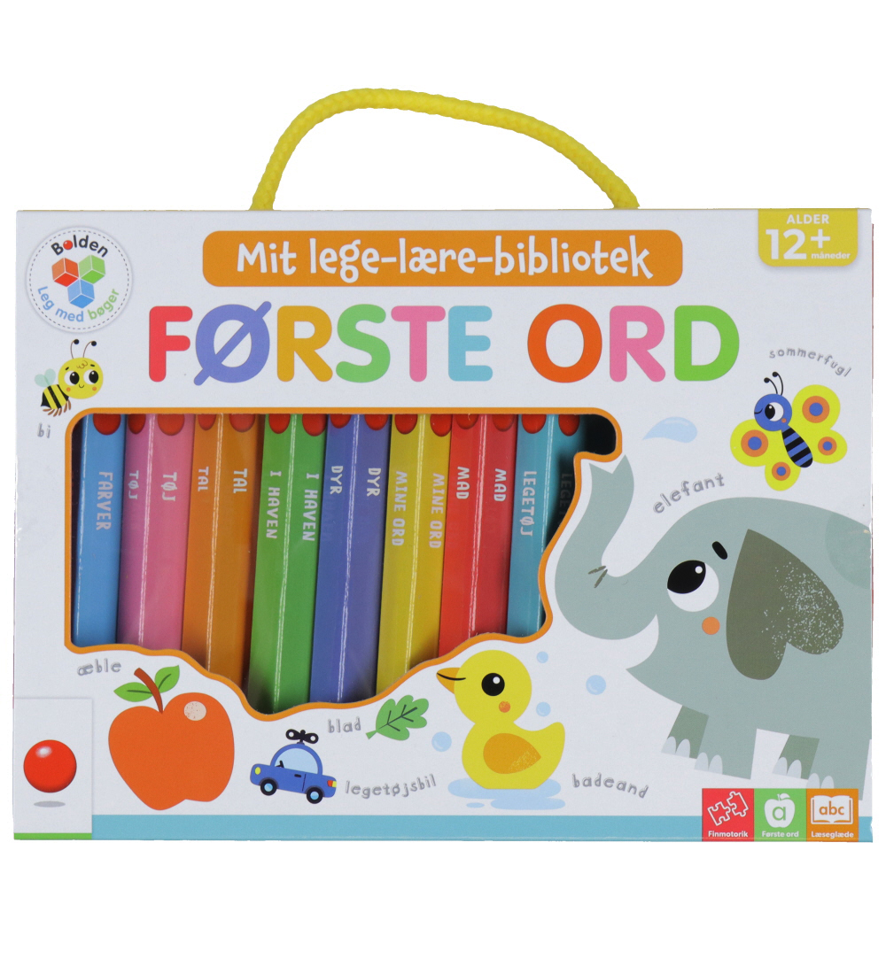 Forlaget Bolden Bøger - Mit Lege-lære-bibliotek - Første Ord