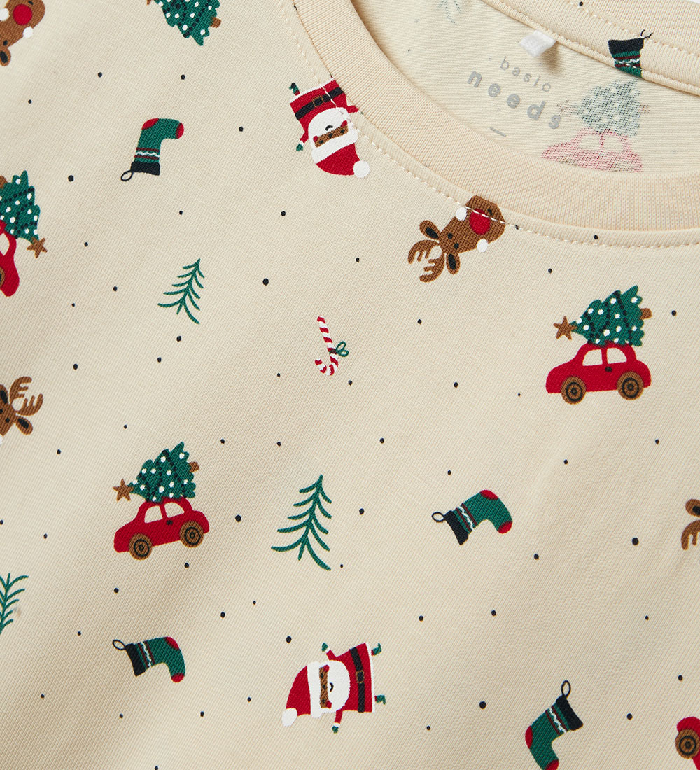 Name It Nattøj - NknVismas - Whitecap Gray/Christmas