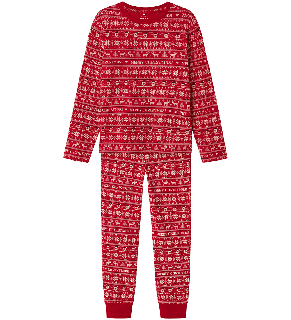 Name It Nattøj - NknVismas - Jester Red/Merry Christmas