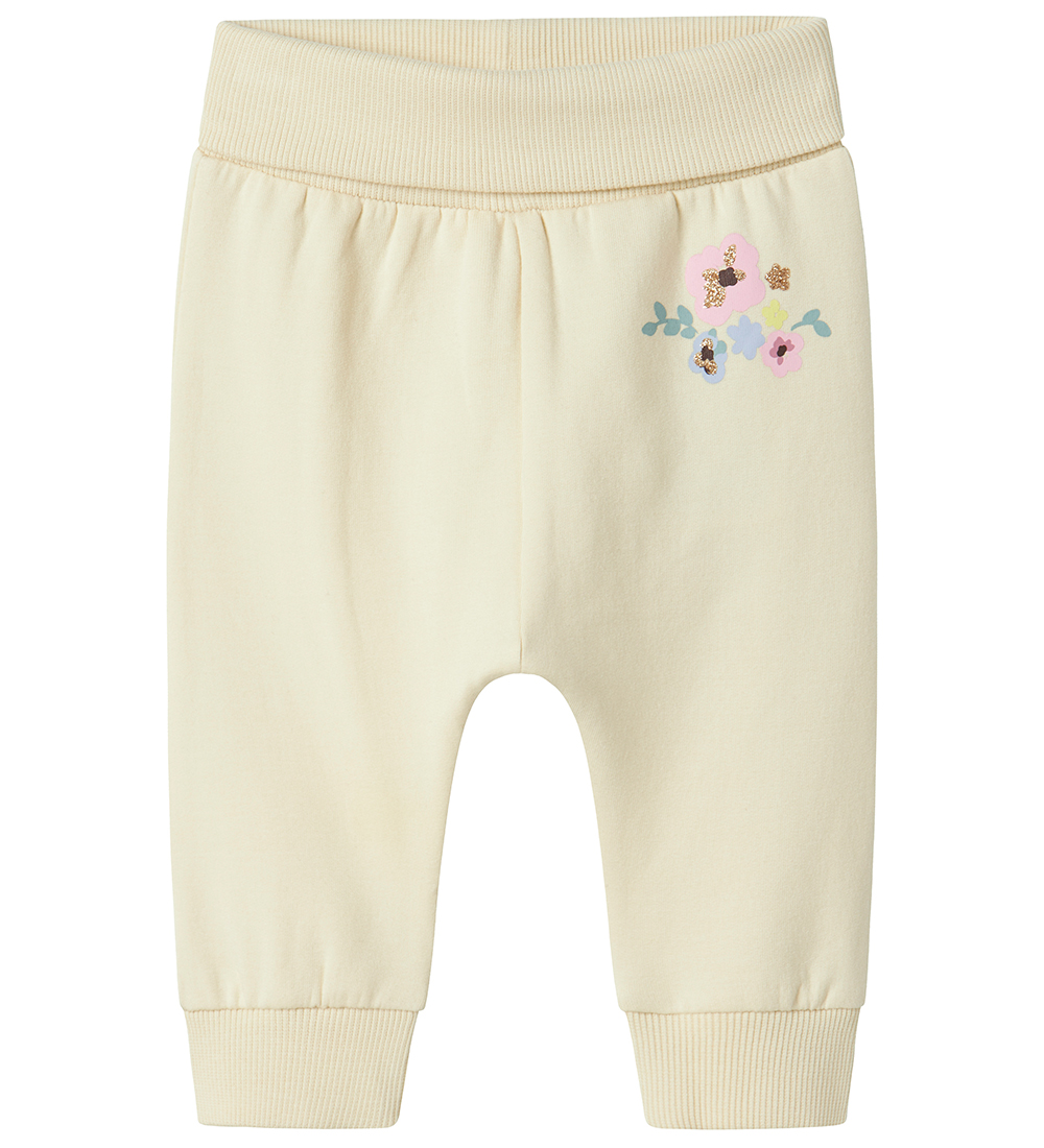 Name It Sweatpants - NbfVrillie - Summer Sand/Flowers