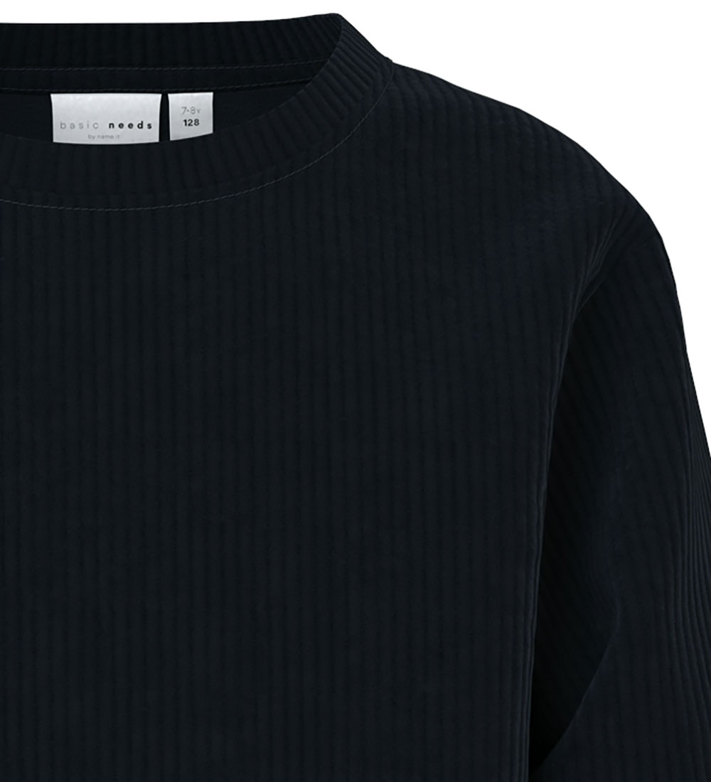 Name It Bluse - Fløjl - NkfVeloa - Dark Sapphire