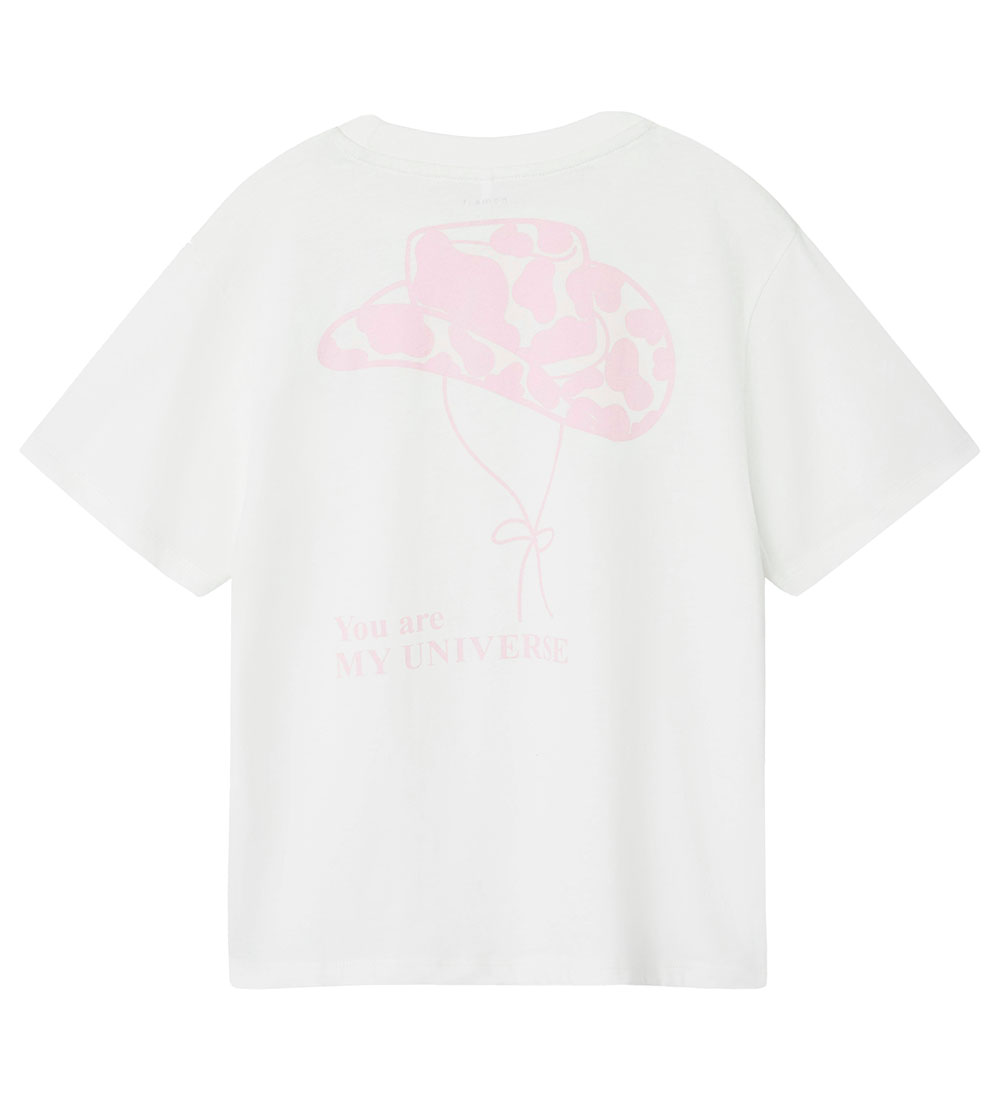 Name It T-Shirt - NkfKatin - Bright White/Universe