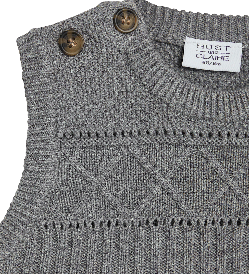 Hust and Claire Vest - Strik - Perry - Grey Mist Melange