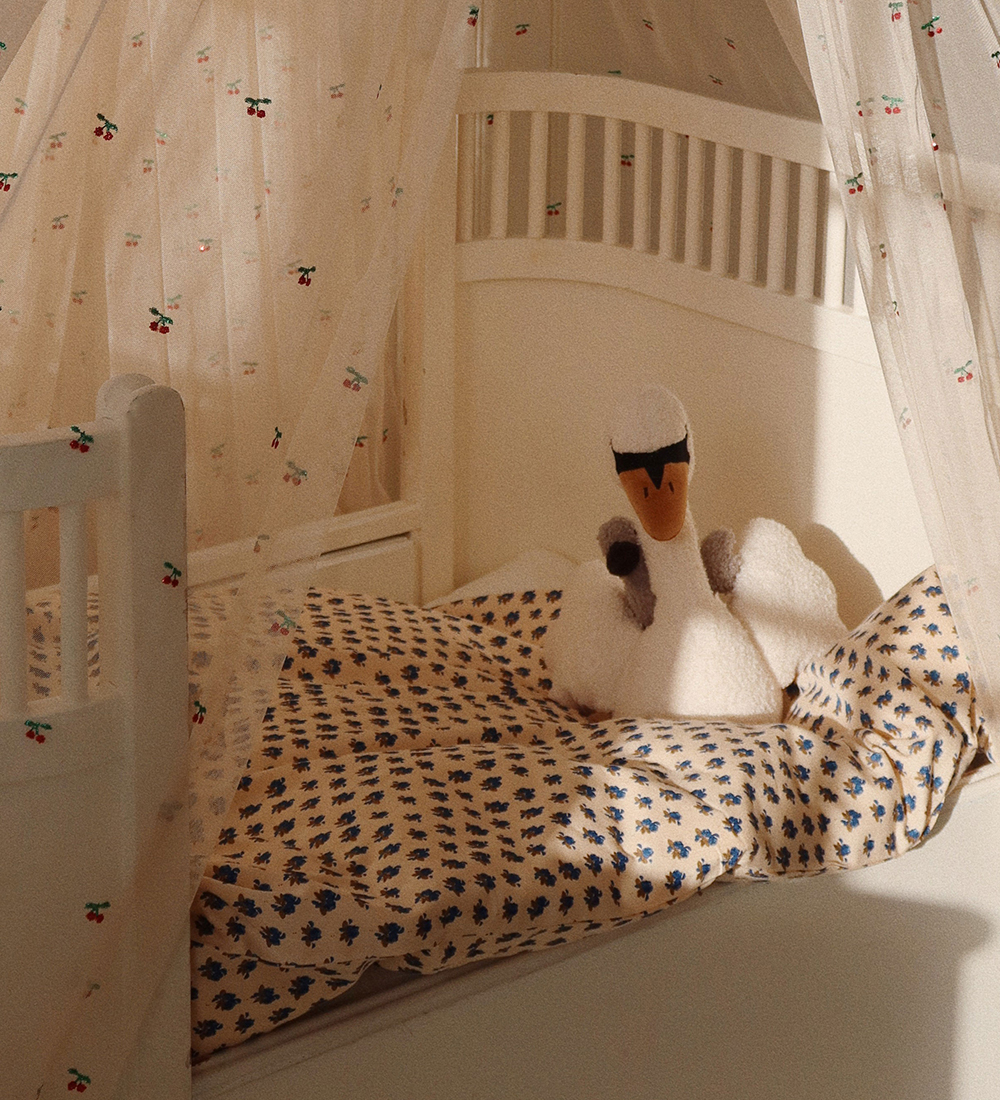 Konges Sløjd Bamse m. Musik - Swan - 26 cm - Off White