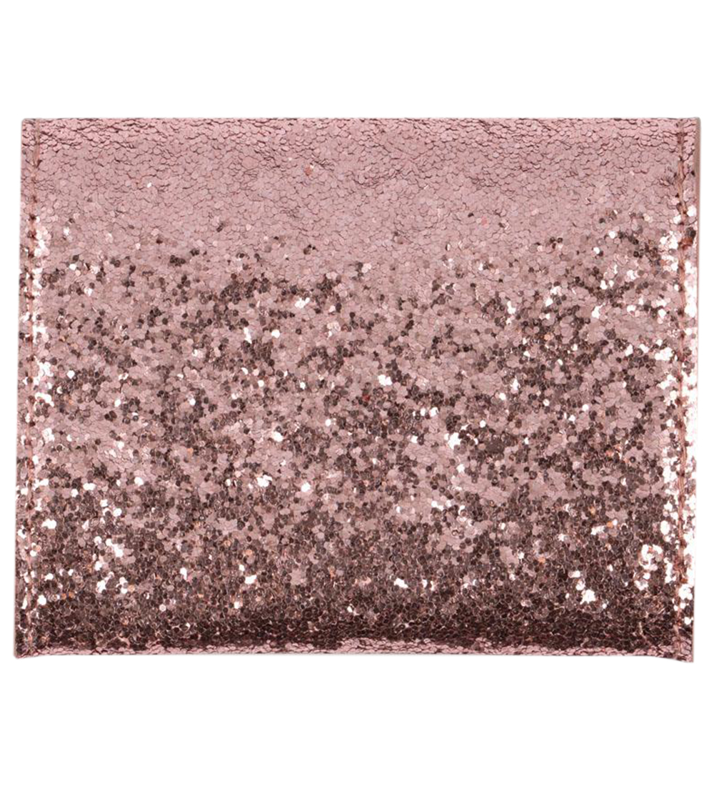 Konges Sløjd Pung - Love Letter - Pink Glitter m. Kirsebær