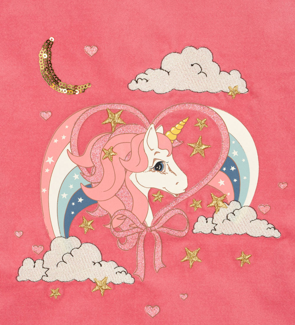 Konges Sløjd Kjole - Lucky Spencer - Velour - Flamingo Plume