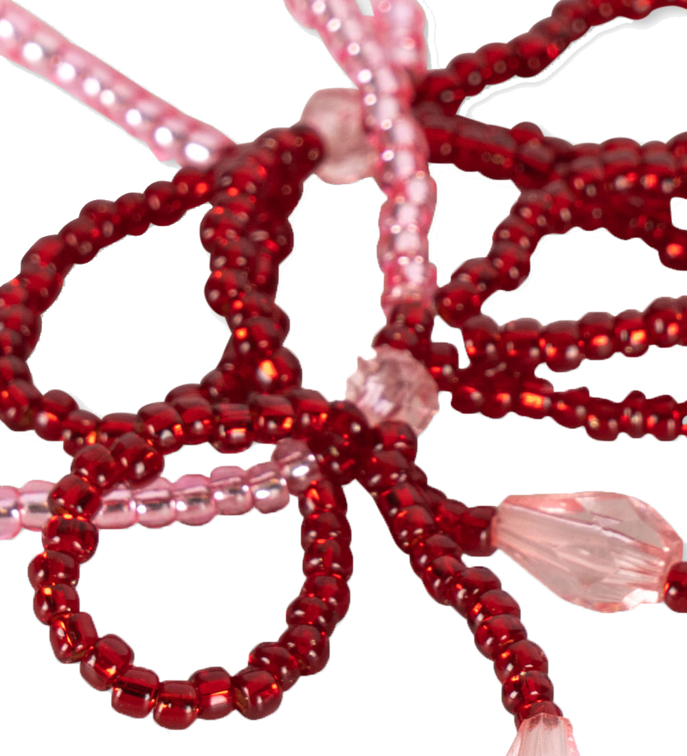 Konges Sløjd Smykkesæt - Armbånd/Halskæde - Mellow Rose/Rio Red