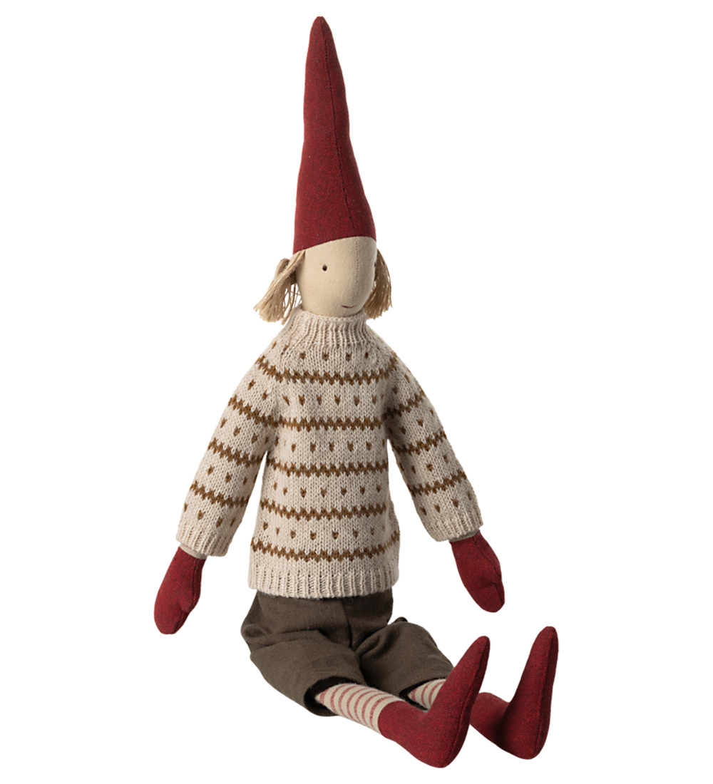 Maileg Nisse - 61 cm - Dreng m. Buks/Strik Bluse