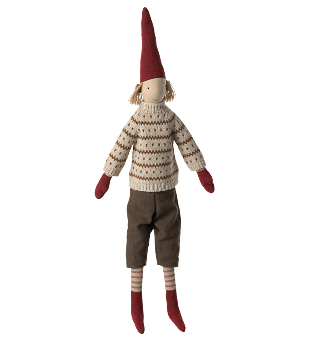 Maileg Nisse - 61 cm - Dreng m. Buks/Strik Bluse