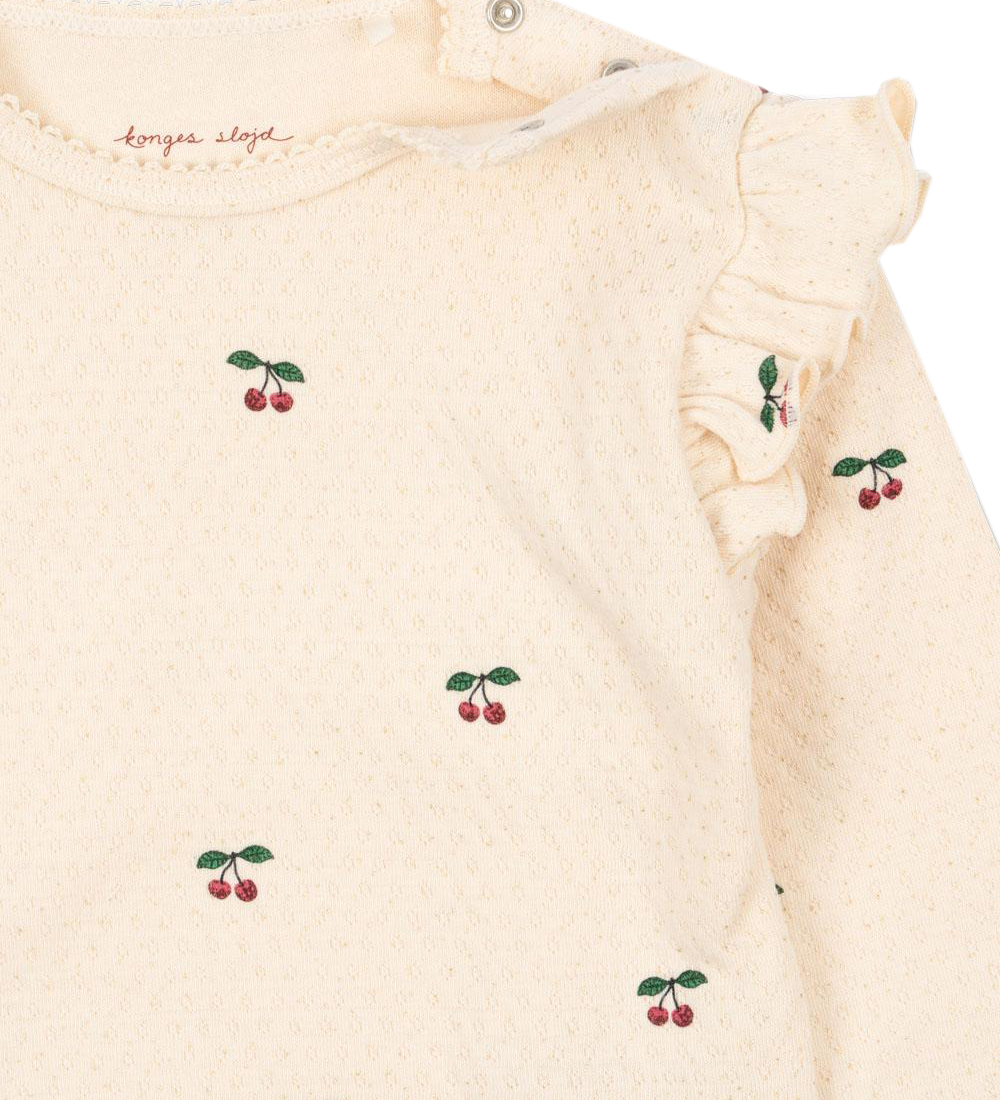 Konges Sløjd Body l/æ - Sui Frill - Cherry