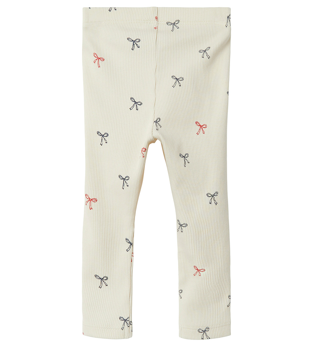 Name It Leggings - Rib - NbnLabela - White Swan