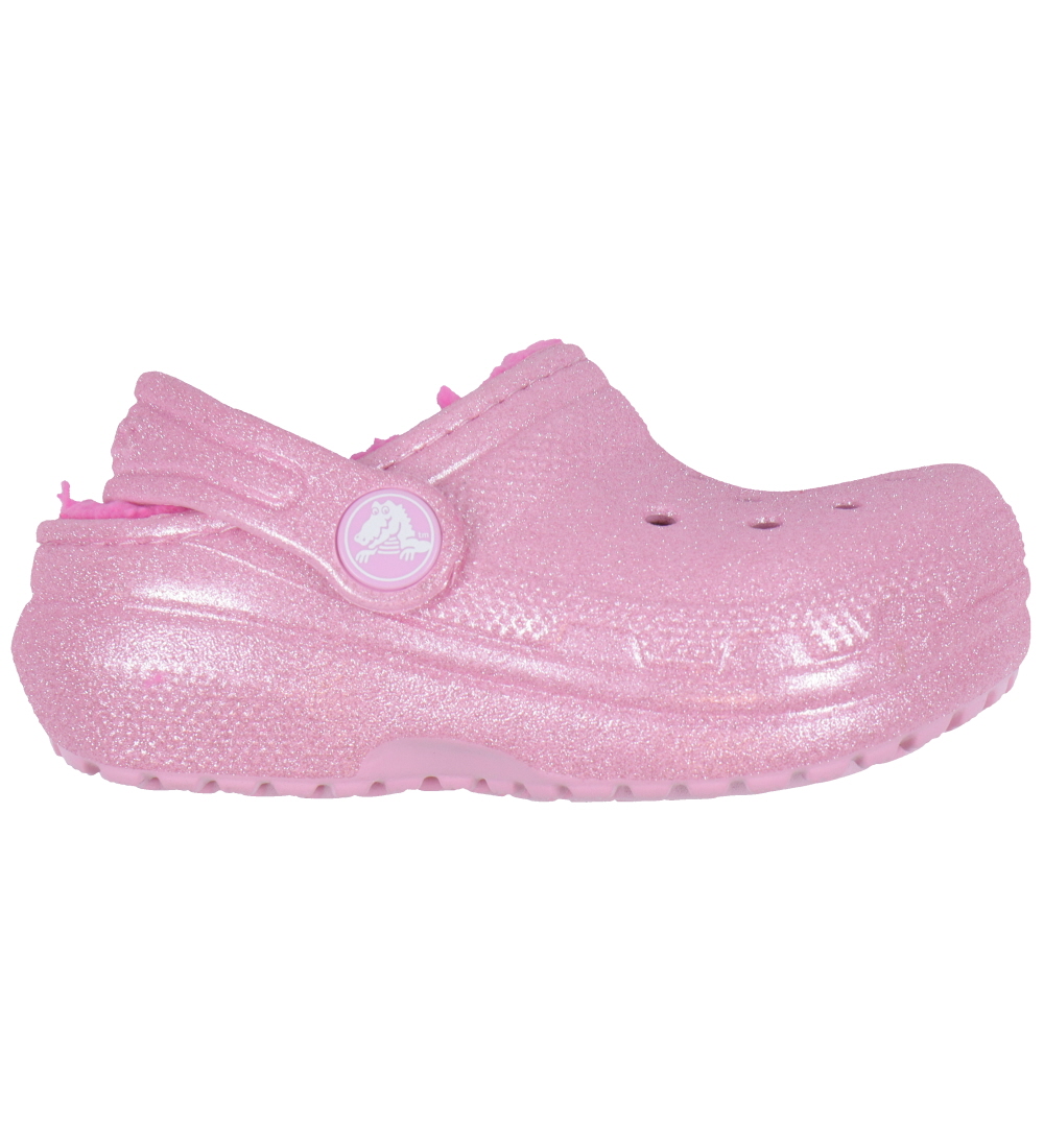 Crocs Sandaler m. For - Classic Lined Glitter Clog T - Pink Twee