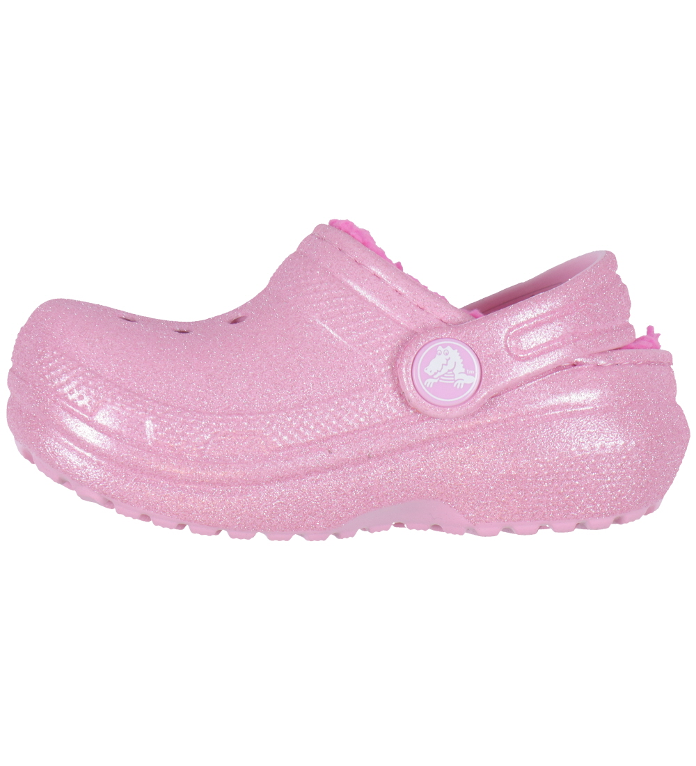 Crocs Sandaler m. For - Classic Lined Glitter Clog T - Pink Twee