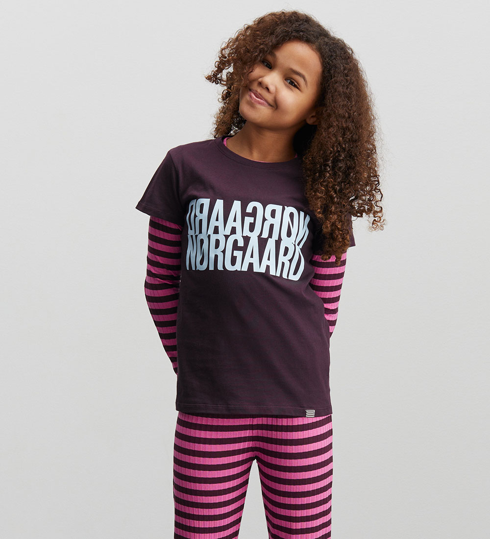 Mads Nørgaard T-shirt - Tuvina - Plum Perfect