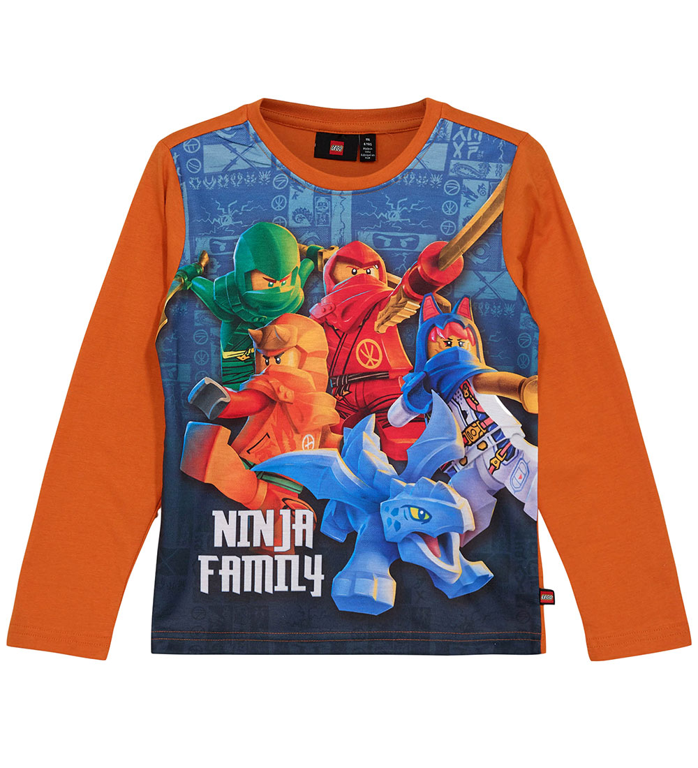 LEGO® Ninjago Bluse - LWTano 701 - Dark Orange m. Print