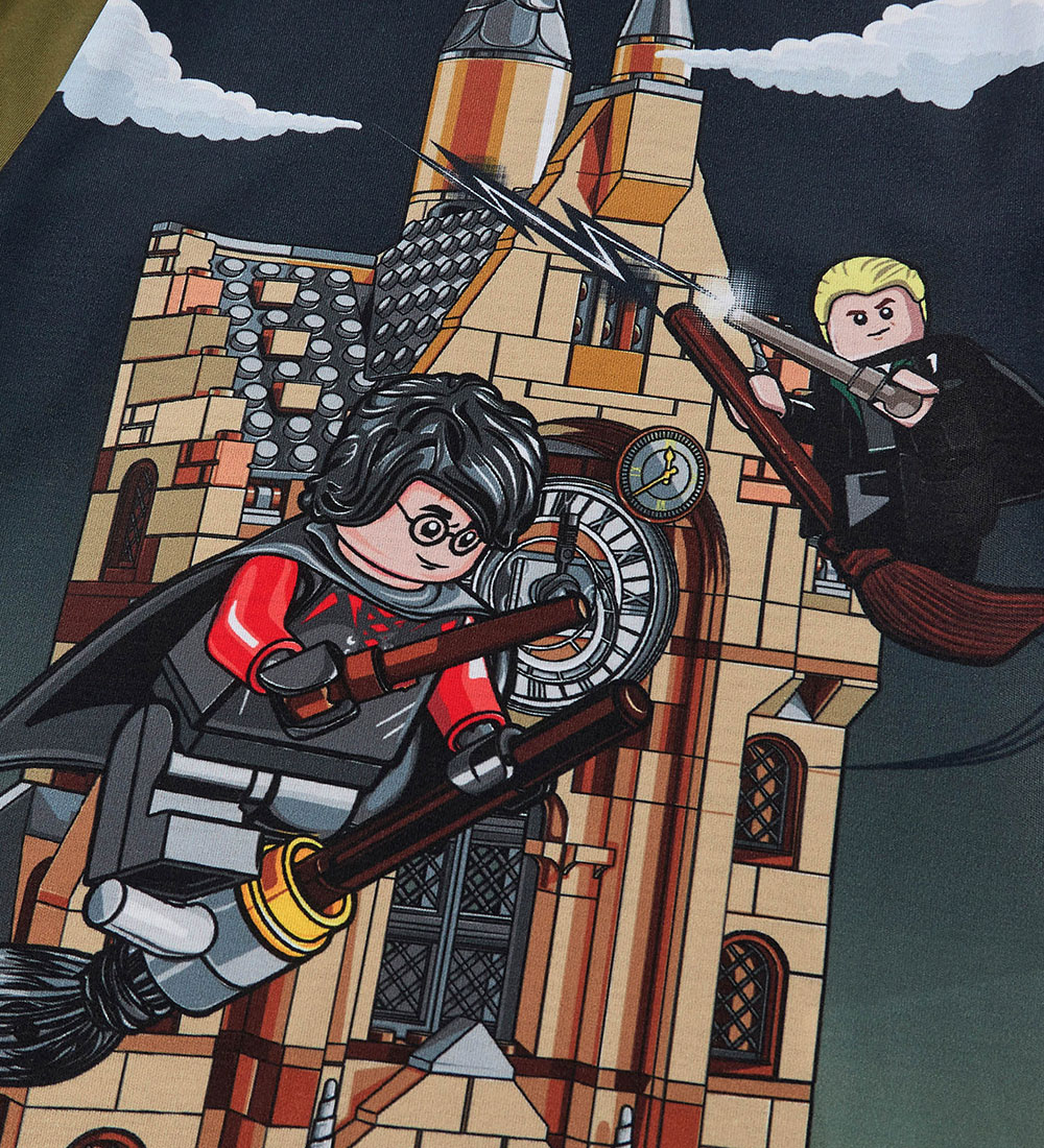 LEGO® Harry Potter Bluse - LWTano 706 - Dark Khaki m. Print
