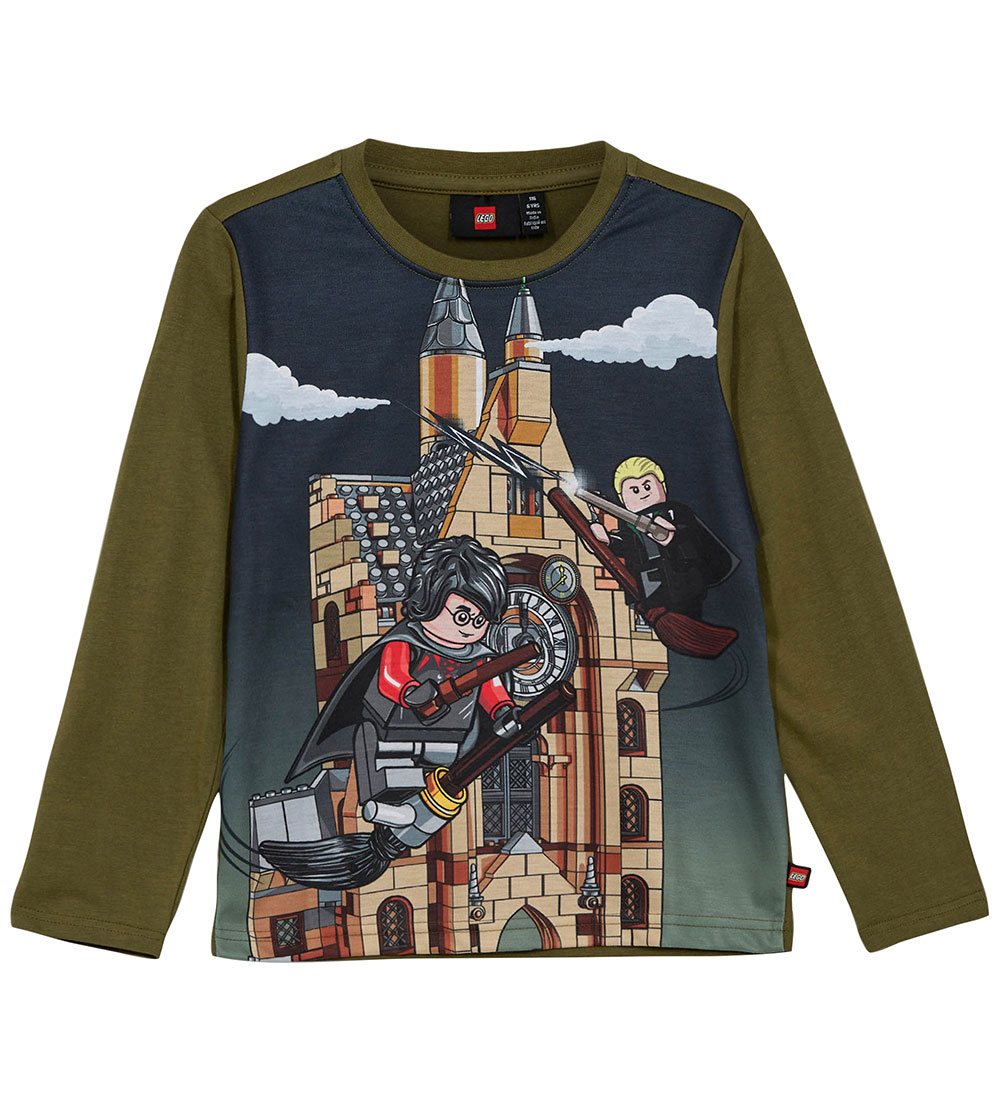 LEGO® Harry Potter Bluse - LWTano 706 - Dark Khaki m. Print