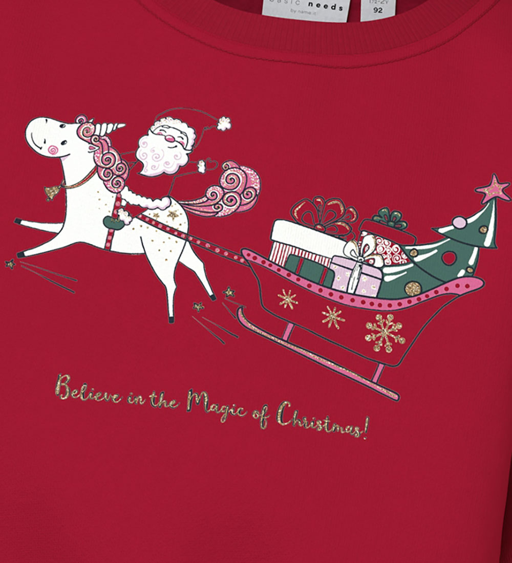 Name It Sweatshirt - NmfVismas - Jester Red