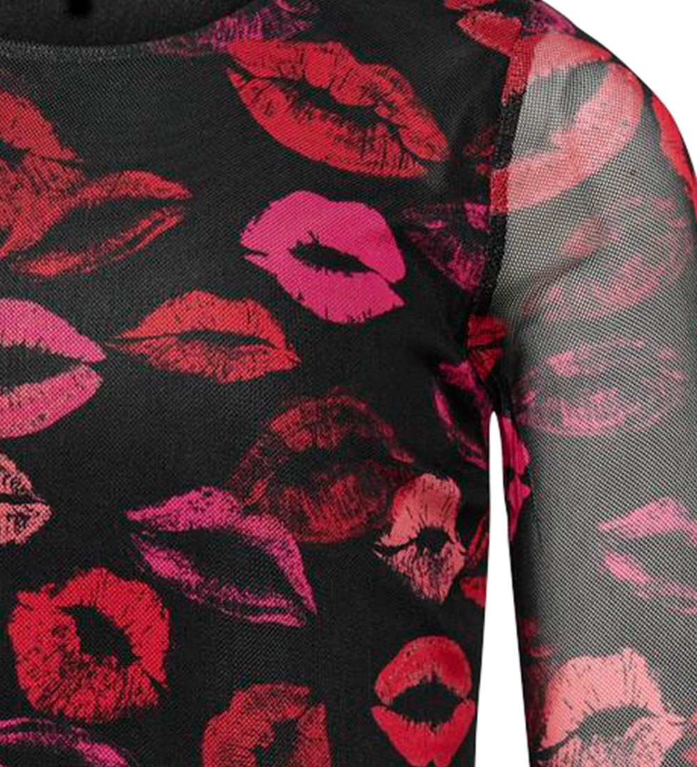 Kids Only Bluse - KogParis - Black/Fading Lips