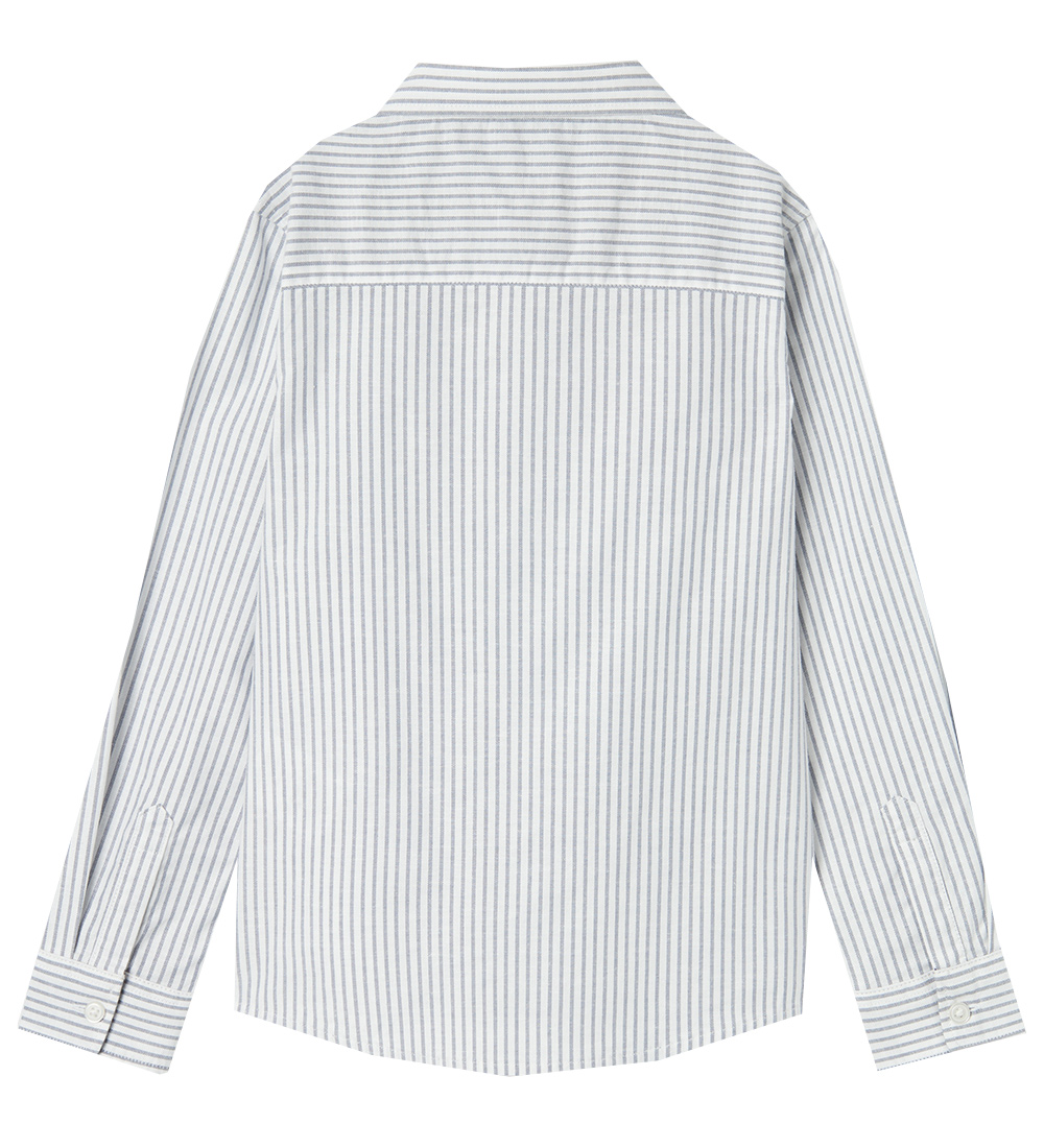 Name It Skjorte - NkmRekid - Bright White/THIN STRIPE - FLINT ST