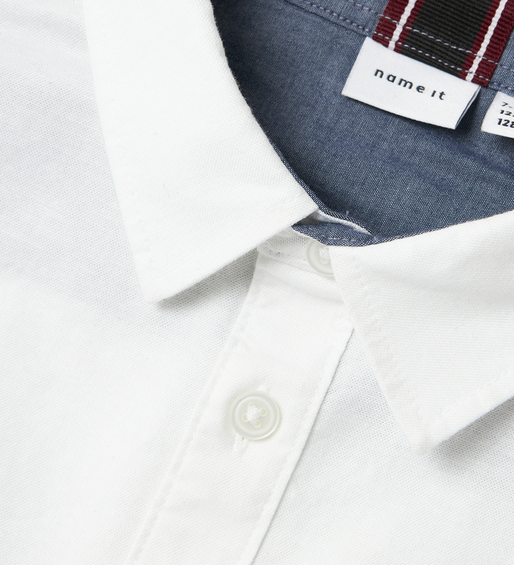Name It Skjorte - NkmRekid - Bright White/SOLID