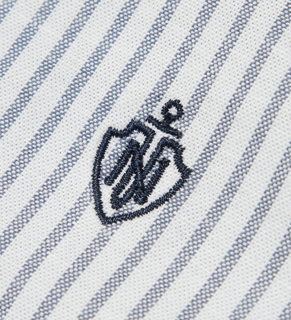 Name it Skjorte - NmmRekid - Bright White/ Thin Stripe - Flint S