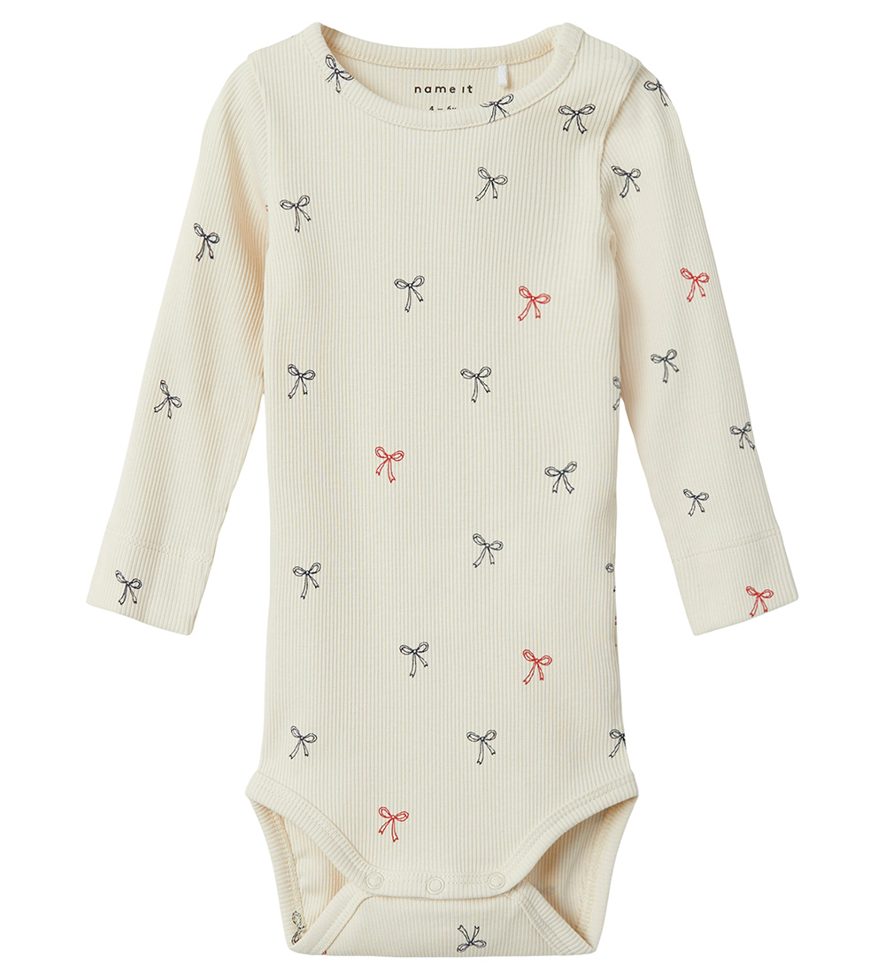 Name It Body l/æ - Rib - NbnLabela - White Swan