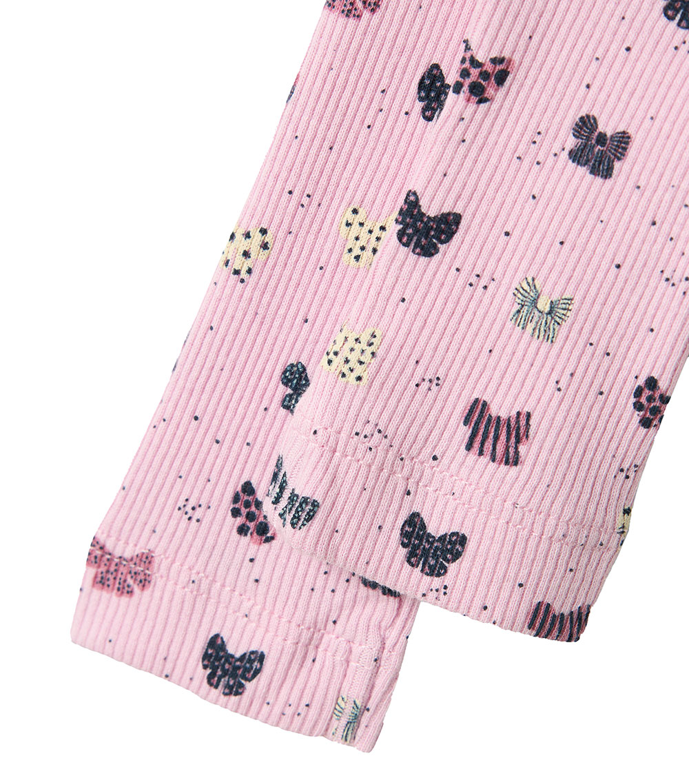Name It Leggings - Rib - NbfRibow - Corsage m. Sløjfer