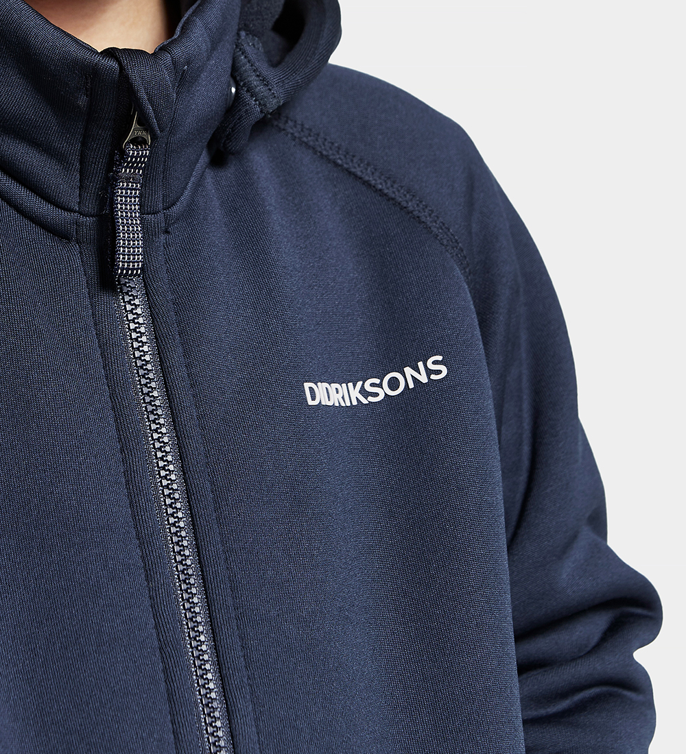 Didriksons Cardigan m. Fleece - Corin - Navy